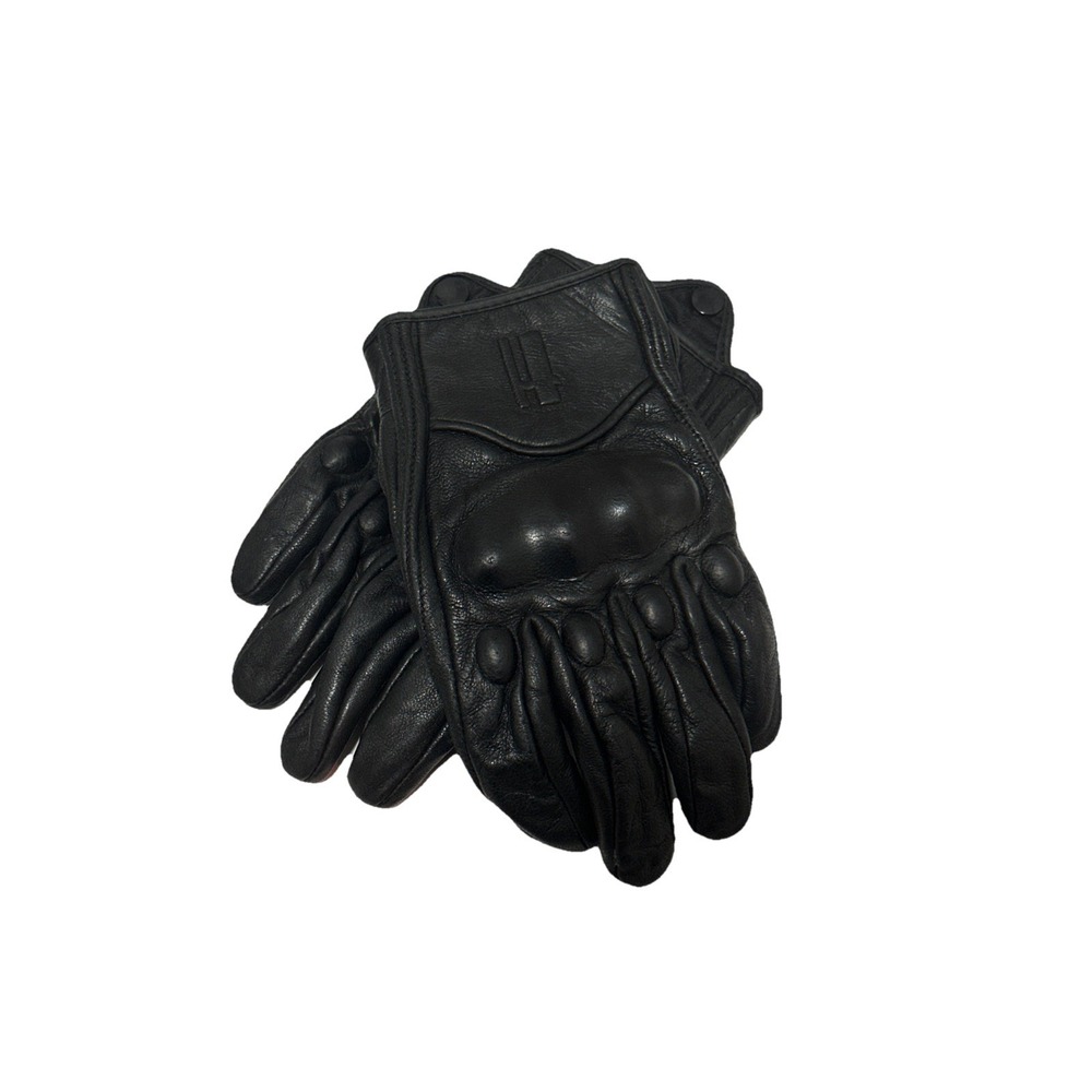 Motorcycle Gloves Leather Carbon Fiber Knuckle Protection Motocross Riding Glove